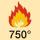 ugunsizturīga 750°C