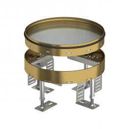 Apaļas kasetes ar regulējamu augstumu, misiņš