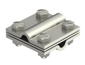 Krustveida savienotājs ar starpplati, paredzēts „Rd” 8–10 mm A4