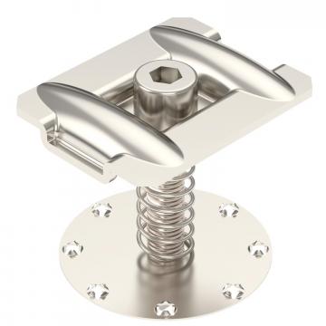 Starpspaile ar atsperi PV moduļu montāžai