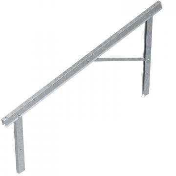 Iepriekš uzstādīta sija fotoelektrisko moduļu montāžai, brīvs lauks