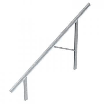 Iepriekš uzstādīta sija fotoelektrisko moduļu montāžai, brīvs lauks