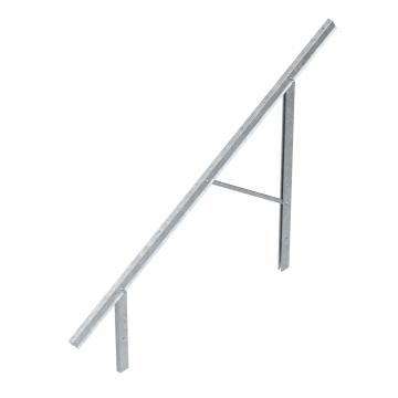 Iepriekš uzstādīta sija fotoelektrisko moduļu montāžai, brīvs lauks