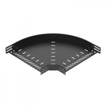 90° līkums 60, melns