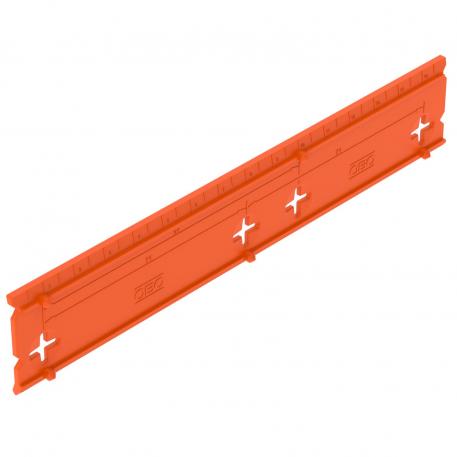 Caurumu izveides šablons zemapmetuma un dobo sienu kārbām