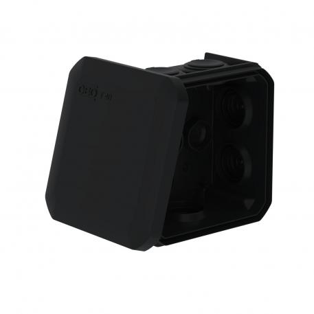 Kabeļu nozarkārba T 40, iespraužama blīve 77x77x46 | 7 | IP56 | grafītmelns; RAL 9011