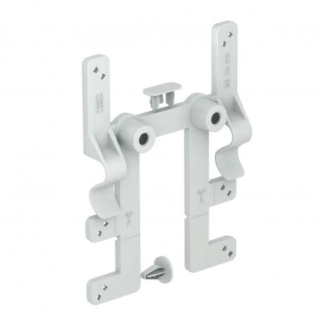 Stiprinājuma elements kabeļu nozarkārbām pie kabeļu kanāliem