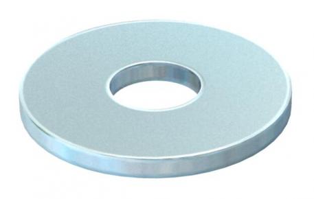 Liela diametra starplika, tērauda