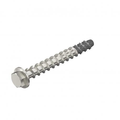 Sešstūru enkurskrūve MMS-plus SS, ar presēto disku, no nerūsējošā tērauda A4, izmērs 10 95 | 10x95 | 8 | 19 | 13 | sešstūra (heksagonāls)