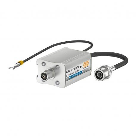 Kombinēts novadītājs 10Base2-/10Base5 tīkliem 1 | Kombinētā aizsardzība |  | 6 | BNC