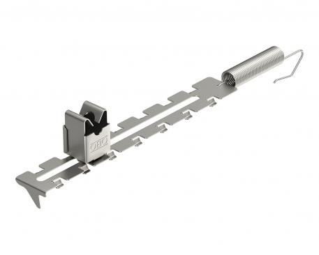 Kores vada turētājs ar spriegotājatsperi