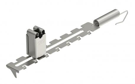 Kores vada turētājs ar spriegotājatsperi