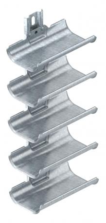 Piecvietīga kabeļu stiprinājumu iedobe, ar stiprinājuma sliedi