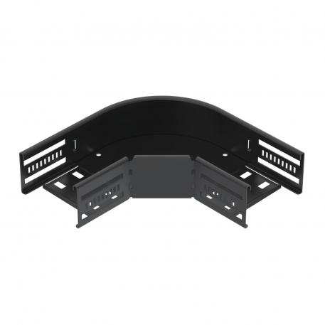 90° līkums 60, melns 100 | Tērauds | PES135 – poliesters | melns; RAL 9005