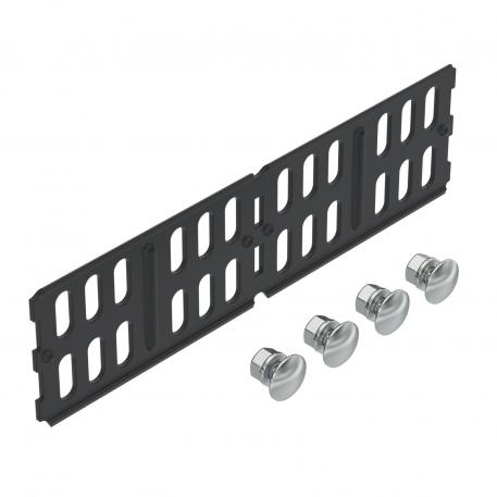 Gareniskais un leņķa savienotājs 60 FSK, melns