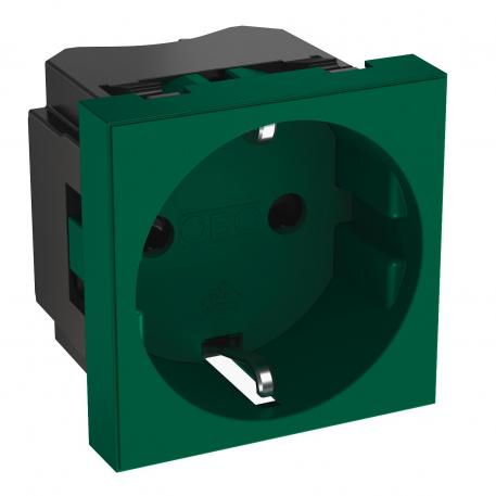 0° socket, protective contact, single 1 | Vienvietīga 0° | piparmētru zaļa; RAL 6029
