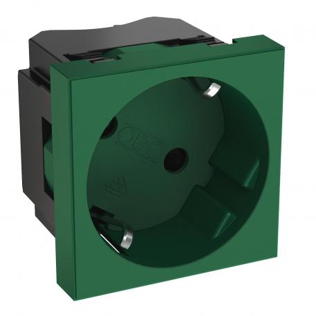 33° socket, protective contact, single 1 | Vienvietīgs 33° | piparmētru zaļa; RAL 6029