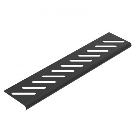 Floor end plate FSK, black 300