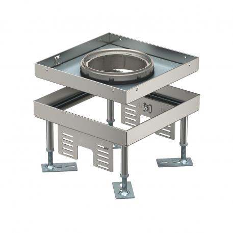 Kasete ar regulējamu augstumu tubusam, RKFN, nominālais izmērs 4, 3. paaudze, nerūsējošais tērauds