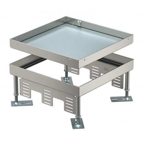 Kasete ar regulējamu augstumu servisa lūkai, RKN, nominālais izmērs 9, 3. paaudze, nerūsējošais tērauds