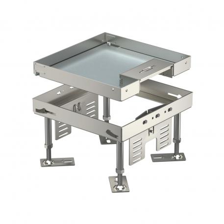 Kasete ar regulējamu augstumu un ar vadu izeju, RKSN, nominālais izmērs 4, 2. paaudze, nerūsējošais tērauds