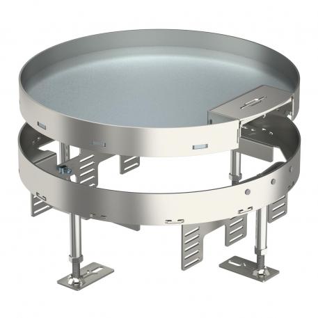 Kasete ar regulējamu augstumu un ar vadu izeju, RKSR, nominālais izmērs R9, nerūsējošais tērauds