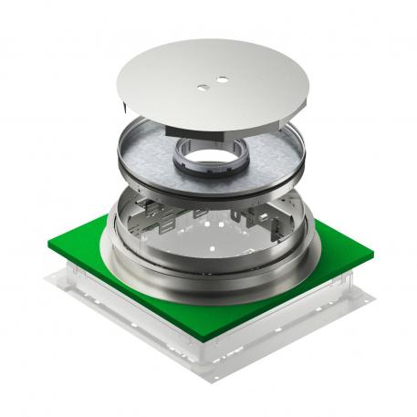 Kasete ar regulējamu augstumu caurulei, RKFNUZD3, nerūsošais tērauds