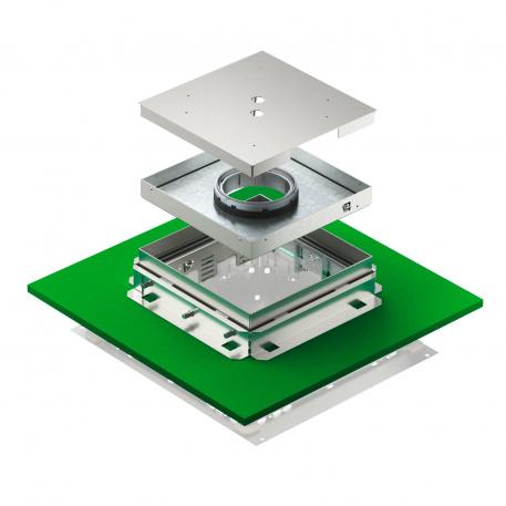 Kasete ar regulējamu augstumu caurulei, RKFNUZD3, nerūsošais tērauds