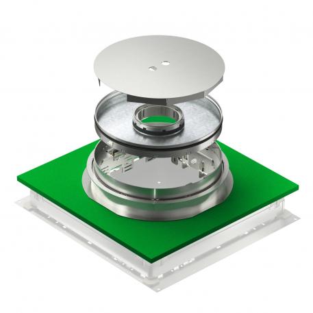 Kasete ar regulējamu augstumu caurulei, RKFNUZD3, nerūsošais tērauds 140 | 25 |  | R9